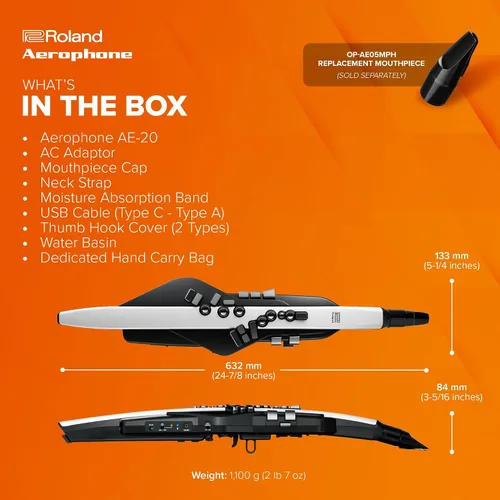 Vista 6 de Roland Aerophone AE-20 Instrumento de viento digital