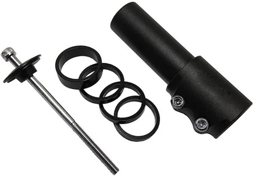 Vista 2 de BlueSunshine - Elevador para manillar de bicicleta, tenedor de bicicleta, extensión de aleación de aluminio (negro)