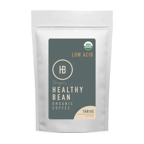 Vista 9 de Healthy Bean - Café molido orgánico descafeinado - Café molido bajo en ácido para estómago sensible - Mezcla de tostado medio, orgánico USDA, alto