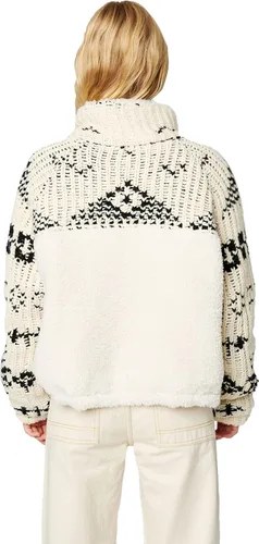 Vista 3 de BLANKNYC Ropa de lujo para mujer, chaqueta de suéter Sherpa con abrigo cómodo y elegante