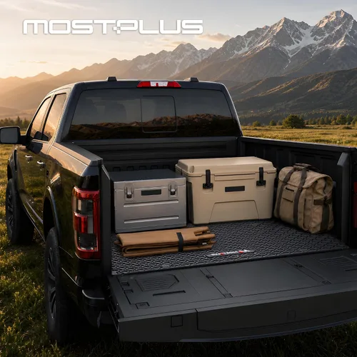 Vista 10 de MOSTPLUS Alfombrilla para caja de camioneta de 5 pies compatible con Toyota