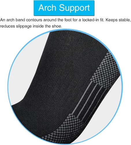 Vista 5 de APTYID Calcetines acolchados con control de humedad para hombre (46 pares)