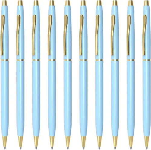 Vista 12 de Cambond Bolígrafos de metal – Bolígrafos de tinta negra para firma de libros de invitados de boda, diario y oficina, punta media de 0.039 pulgadas