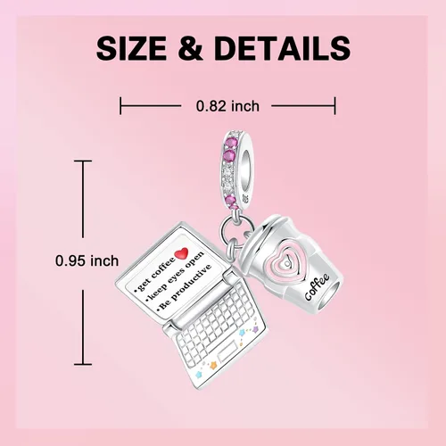 Vista 171 de Abalorios de plata de ley 925 con letras de la A ~ Z, para pulseras, collares, Día de San Valentín, Día de la Madre, joyería regalos para mujeres