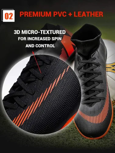 Vista 2 de Niber TF - Zapatos de fútbol para jóvenes de césped de fútbol para niños zapatos deportivos