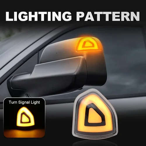 Vista 2 de Espejo de remolque lateral, luces intermitentes LED compatibles con Ram 1500 2010-2023/para Ram 1500 Classic 2019-2022/para Ram 2500 2010-2018