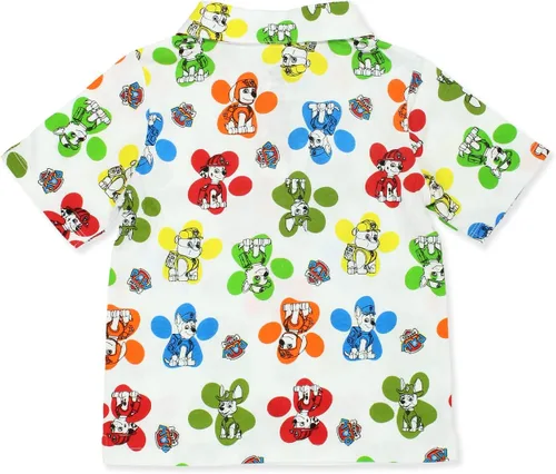 Vista 2 de Paw Patrol - Camiseta polo de manga corta con cuello para niños pequeños