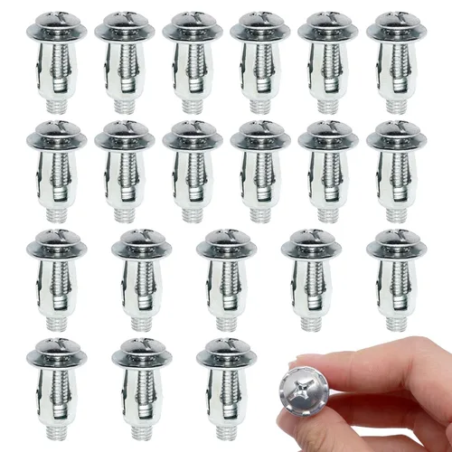 Vista 11 de Anclajes de Pared Huecos con Tornillos de Servicio Pesado, Pernos Molly de Acero al Carbono Galvanizado en Zinc Anclajes de Pared para Paneles