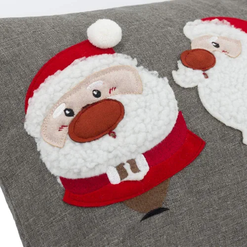 Vista 3 de OiseauVoler Funda de cojín de Navidad de Papá Noel, funda de almohada decorativa para sofá, cama, hogar, decoración de Navidad, 14 x 24 pulgadas