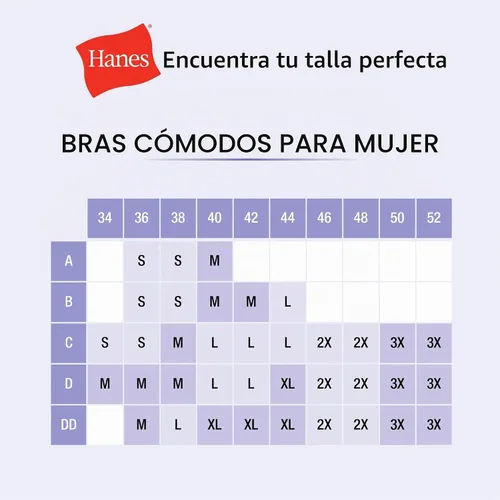 Vista 7 de Brasier inalámbrico Hanes para mujer, cómodo, de cobertura completa, con cierre de tiras, Brasier sin costuras estilo camiseta Negro