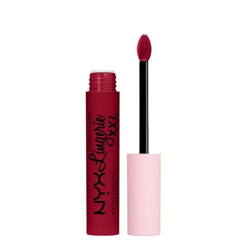 Vista 31 de Nyx - Maquillaje profesional; labial líquido de la línea Lingerie XXL, mate, Undress'd (Color rosa en tono desnudo)