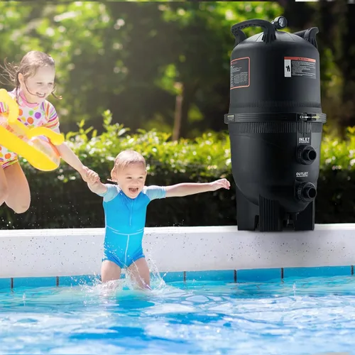 Vista 8 de VEVOR Depósito de filtro de piscina Pro 2026 y elemento para piscinas sobre el suelo y enterradas, sistema limpiador grande de 520-525 pies