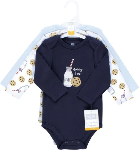 Vista 52 de Hudson Baby Body unisex de algodón de manga larga para bebé, leopardo rosa rojo