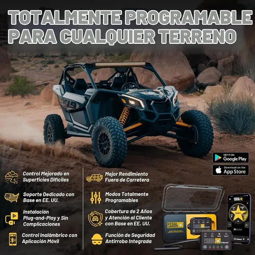 Vista 2 de PEDAL COMMANDER para Can-Am Maverick y Commander 2012-2025 Controlador de Respuesta del Acelerador - 36 Modos de Conducción, 4 Modos, Plug And Play