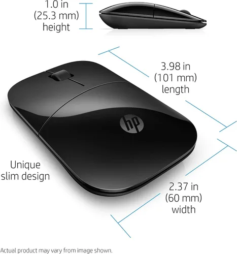 Vista 6 de Ratón inalámbrico HP Z3700 (26V63AA#ABL, Negro)