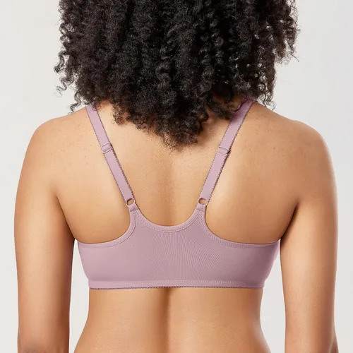 Vista 2 de DELIMIRA Brasier con aros sin costuras y cierre frontal de espalda cruzada para mujer