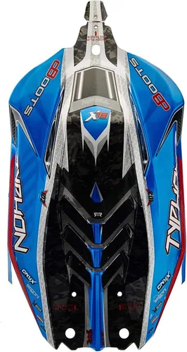 Vista 3 de ARRMA Cuerpo pintado 1/8 con calcomanías, azul: Typhon 6S BLX, ARAC3323