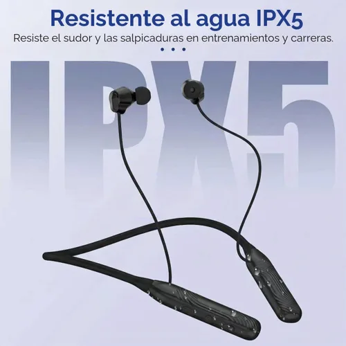 Vista 7 de Auriculares Bluetooth con banda para el cuello, auricular Bluetooth con Negro
