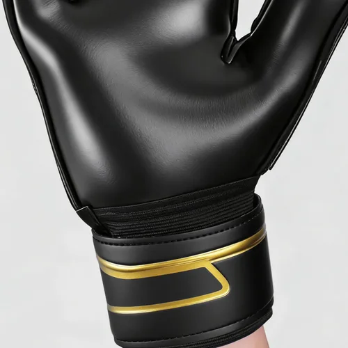 Vista 5 de Guantes de portero de fútbol con espinas para los dedos, guantes de portero de fútbol para niños, jóvenes y adultos, agarre fuerte antideslizante