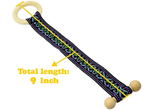 Vista 9 de 2 piezas de ligas para el cabello, accesorios para rastas, cinta elástica incrustada, soportes para cola de caballo coloridos estilo bohemio