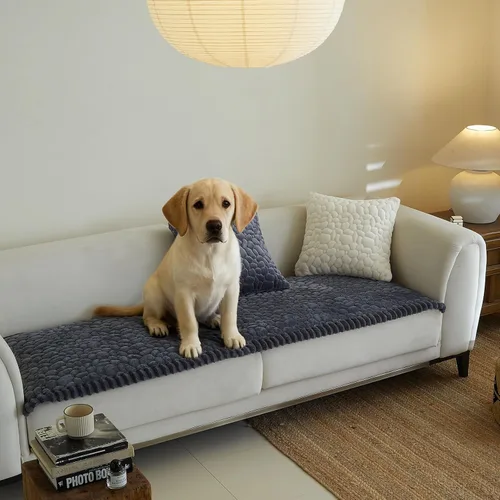 Vista 25 de Fundas de sofá para sofá de 3 cojines, aptas para mascotas, funda de sofá antideslizante lavable