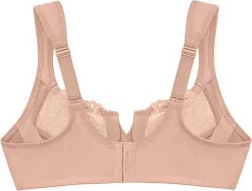 Vista 5 de Glamorise Sujetador de encaje Wonderwire de corte bajo para mujer, talla grande, #1240