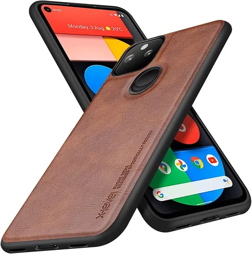 Vista 10 de X-level Funda protectora para Google Pixel 5A 5G, piel sintética de alta calidad, TPU suave, a prueba de golpes, funda protectora para Google Pixel