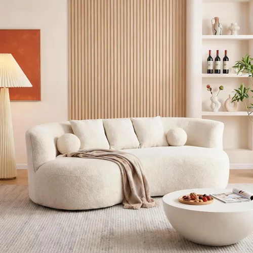 Vista 29 de Silla giratoria naranja con forma de barril, moderno círculo redondo individual con almohada para sala de estar, dormitorio, espacio pequeño, tela