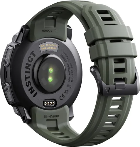 Vista 30 de NotoCity Correa de repuesto para Garmin Instinct, silicona suave, compatible con Garmin Instinct 2/Solar/Tactical(verde militar)