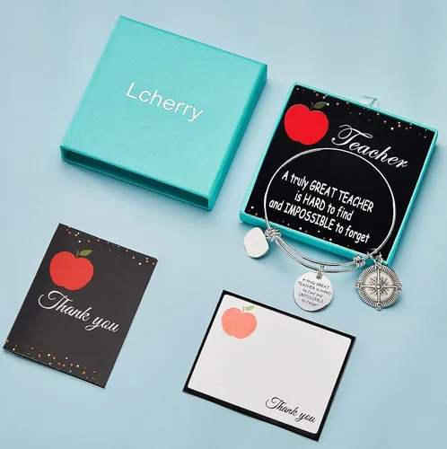 Vista 6 de Lcherry Regalos para profesores, pulsera desechable para mujeres, regalos de agradecimiento para profesores, Ágata