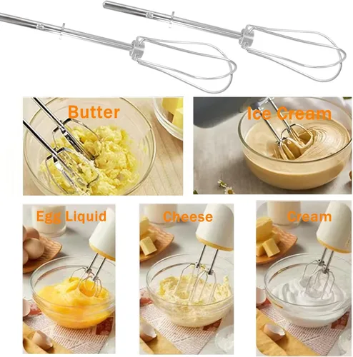 Vista 5 de W10490648 Mezclador de mano Turbo Batidores para Mezclador Ayuda para Batidos, Mezcla de sopas, batidos, claras de huevo, Reemplaza KHM512 KHM2B
