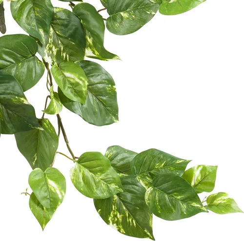 Vista 3 de Nearly Natural Plantas colgantes Pothos de 30 pulgadas, juego de tres (3) arbustos falsos para decoración de interiores del hogar, enredaderas