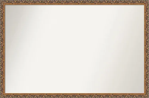 Vista 213 de Amanti Art Espejo de baño de bronce para sobre fregadero, 29 x 19 pulgadas, espejo rectangular de bronce antiguo, marco de madera tradicional