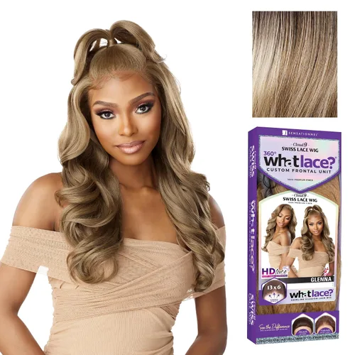 Vista 21 de Sensationnel What Lace - Peluca Glenna de 13 x 6 pulgadas, 1 JETBLACK