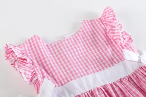 Vista 3 de Lil cactus Baby Girls Ruffle Dress with Bows