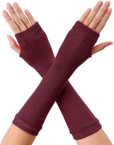 Vista 19 de Allegra K Calentadores de brazo sin dedos unisex de moda clásica