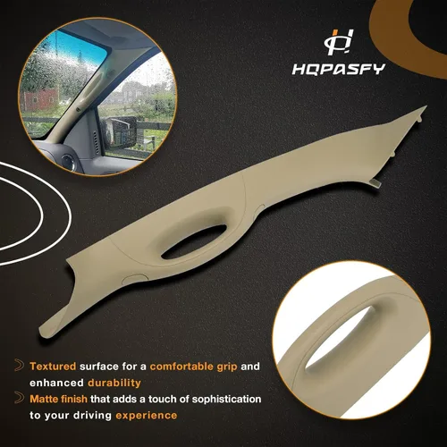 Vista 4 de HQPASFY A Pillar Moldura Interior Manija Lado del Conductor Compatible con Ford F150 2004-2008 Lincoln Mark LT 2006-2008 Reemplazo# 4L3Z1503599AAC