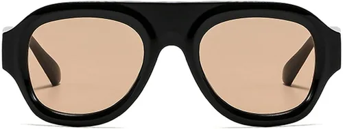 Vista 12 de Gafas de Sol Retro Cuadradas para Mujeres, Estilo Gradiente de Moda, UV400, Tendencia, Gafas de Sol Piloto para Hombres Verde Amarillo