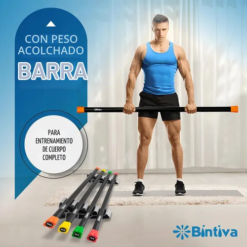 Vista 7 de Weighted Bar Set - Bars for Exercise - Workout Bar - Exercise & Weight Bar