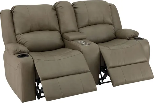Vista 7 de RecPro Charles - Sofá reclinable doble de pared de 67 pulgadas, para autocaravana, con tela mejorada (color masilla)