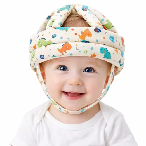 Vista 10 de Juego de protectores de cabeza y rodilleras para bebé, casco de bebé suave y ajustable para gatear, gorra de protección de cabeza infantil con 5