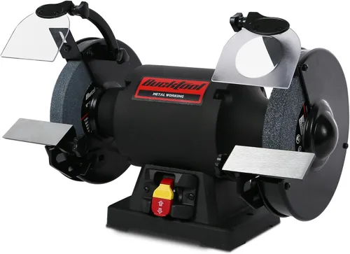Vista 9 de Bucktool Amoladora de banco de velocidad variable VFD de 8 pulgadas, amoladora de rueda profesional sin tambaleo de potencia 1HP con conmutación
