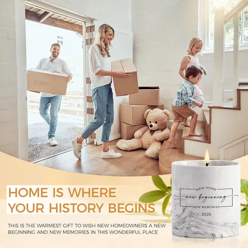 Vista 2 de Regalos de inauguración de la casa 2026 – Regalo de vela de inauguración de la casa para mujeres, hombres, amigos, familia, nuevos vecinos – Ideas