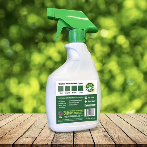 Vista 4 de Pintura para césped y césped premezclada, todo el colorante natural para césped apto para mascotas vuelve verde nuevamente con aplicación ecológica