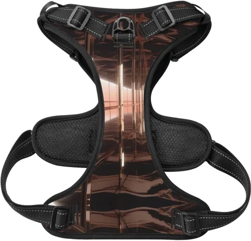 Vista 5 de Ray tracing Reflection Dog Harness – No Pull Pet Vest with Reflective Straps and Quick Release Buckles – Breathable Oxford Fabric, Adjustable