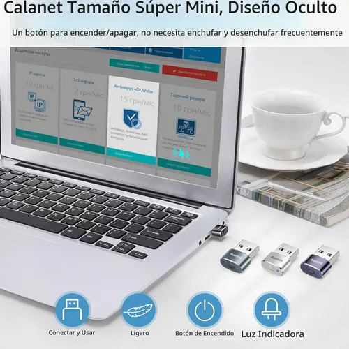 Vista 7 de Mouse USB con botón de interruptor de movimiento, agitador de mouse automático mini con 2 modos de movimiento, sin necesidad de controladores, plug