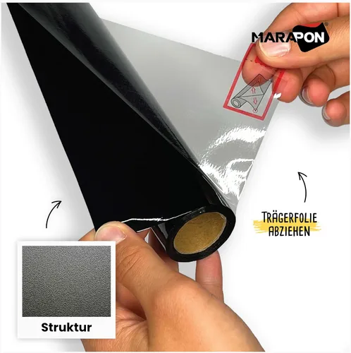 Vista 5 de MARAPON® Vinilo opaco para ventana, color negro, 29.5 x 78.7 pulgadas, incluye libro electrónico con puntas profesionales, vinilo para ventana