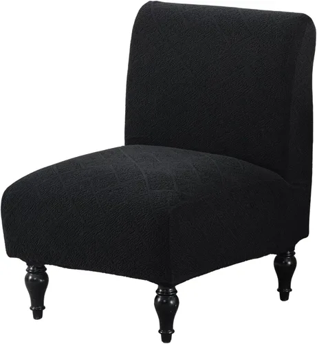 Vista 14 de HAOYONG - Funda de silla sin brazos de acento, funda elástica para silla deslizante con estampado, fundas protectoras para muebles, fundas