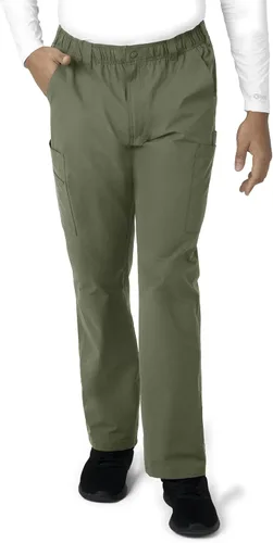 Vista 23 de Carhartt Ropa quirúrgica para hombre, Force Essentials, pantalones cargo de pierna recta, con 9 bolsillos Negro