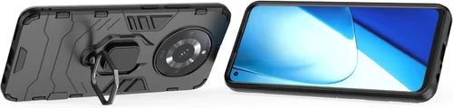 Vista 4 de Funda compatible con Realme 11 5G, carcasa de soporte compatible con Realme 11 5G RMX3751, funda negra